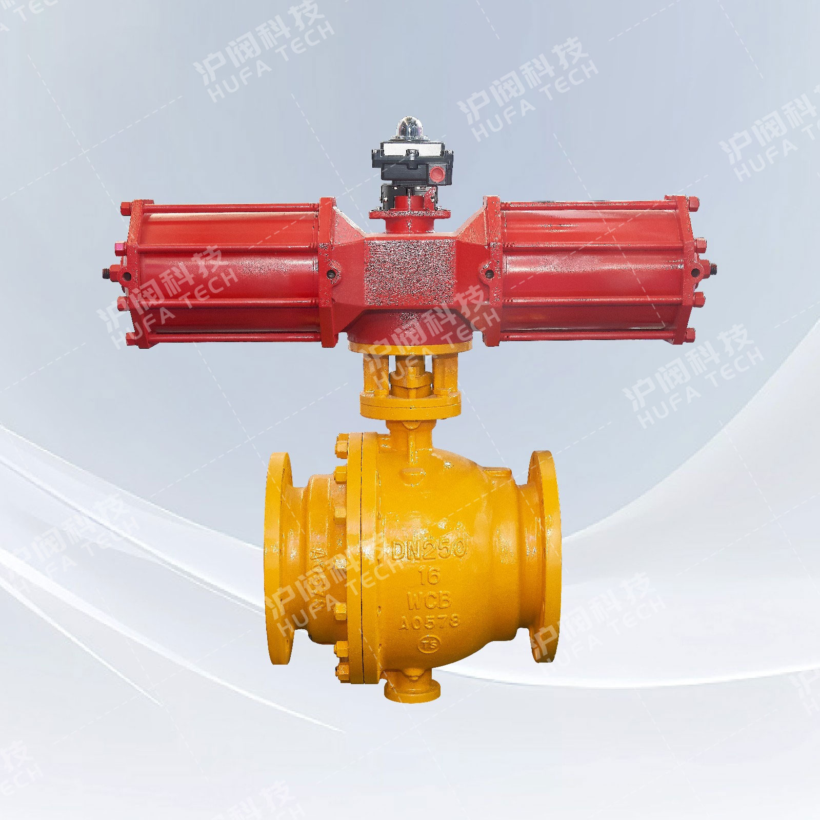 固定式铸钢球阀(气动)