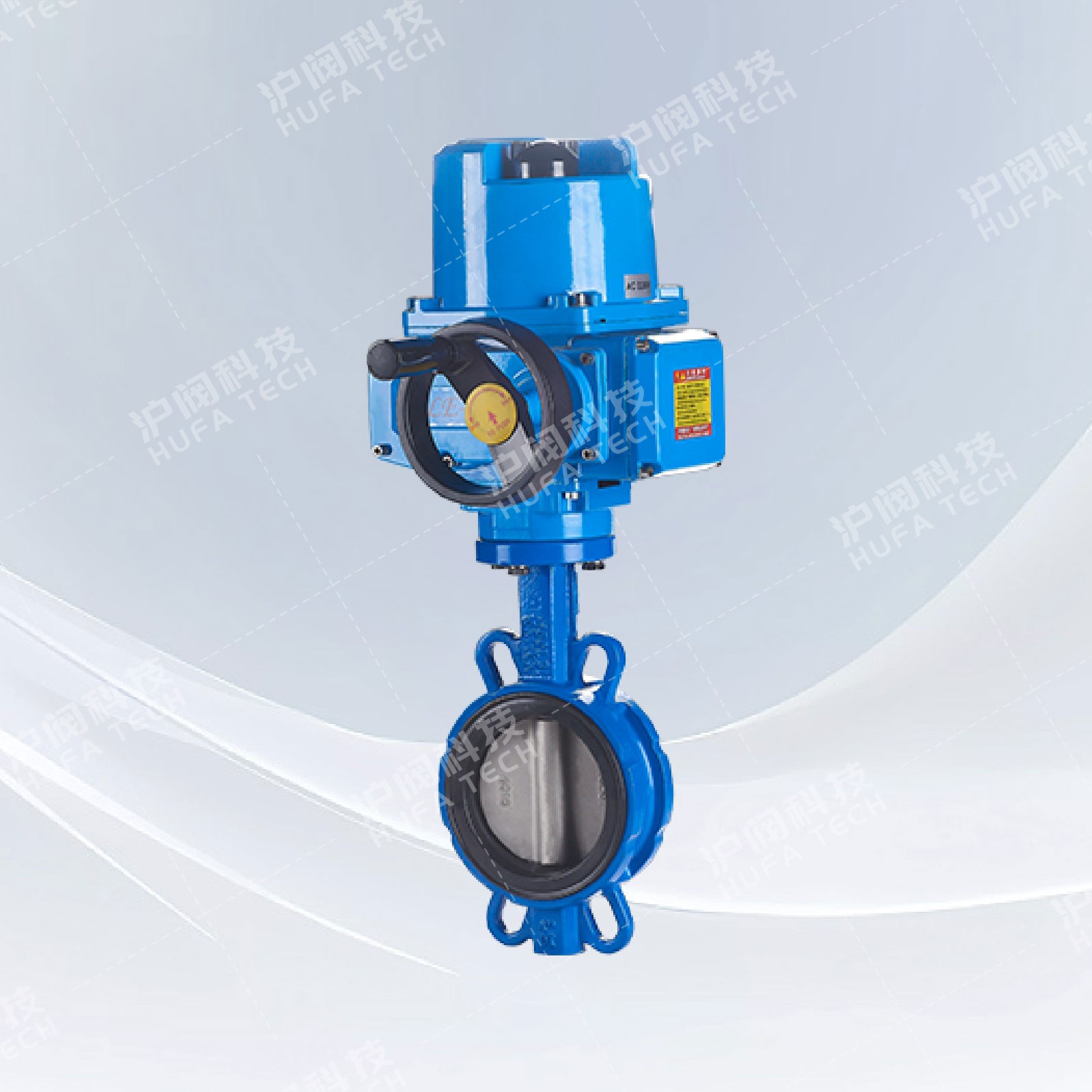 对夹中线蝶阀(电动)