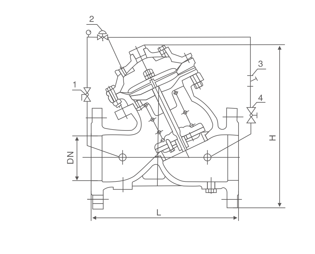 隔膜可调式减压稳压阀(图1)